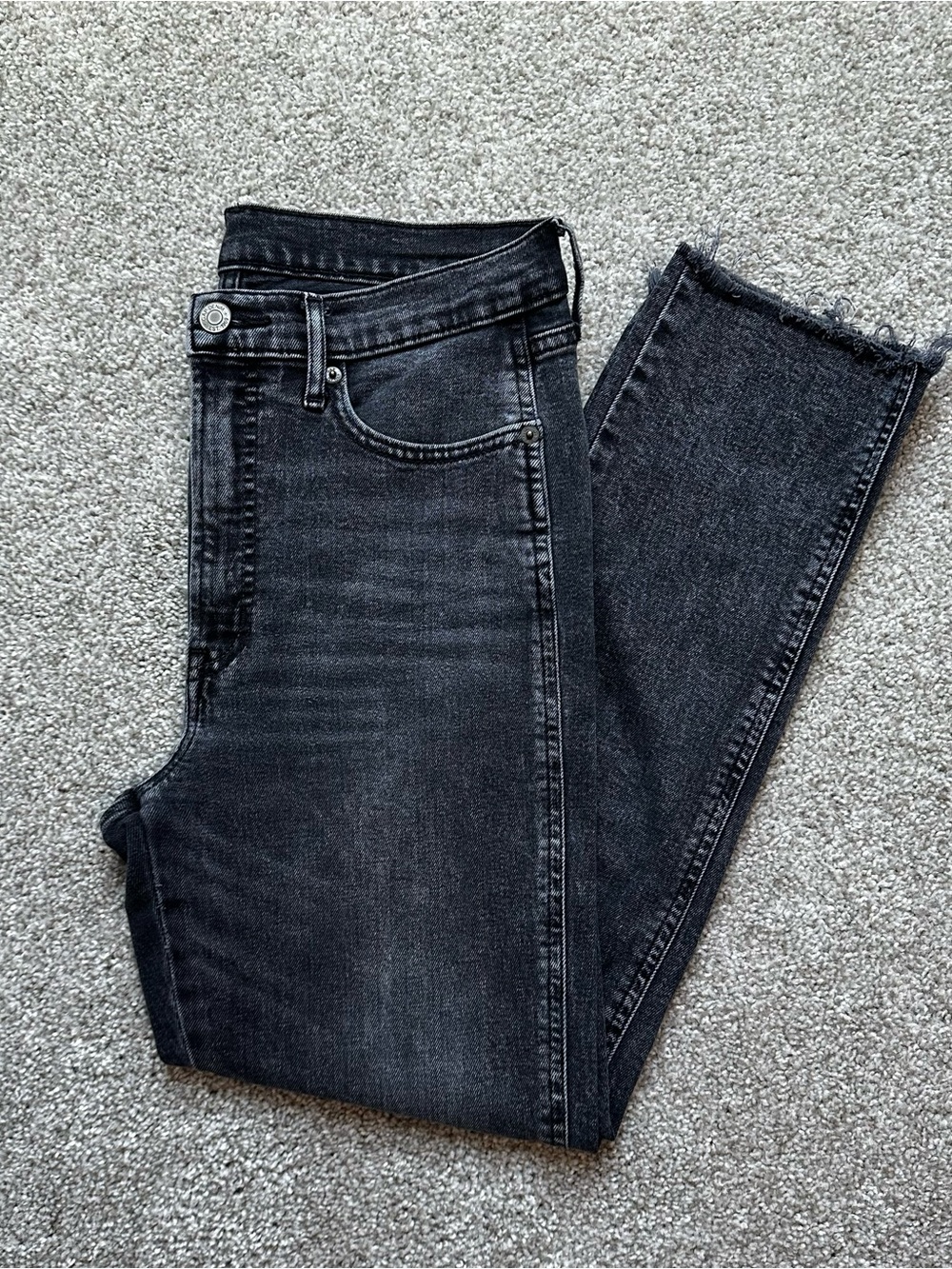 GAP Black Washed Slim Jeans Size 6